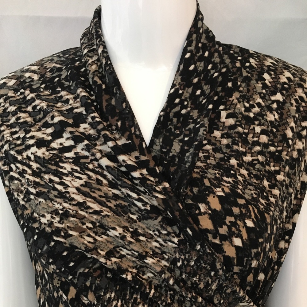 Nine West animal print ‘wrap’ dress Size 4 - Picture 3 of 13